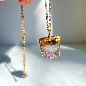 Kendra Scott Amethyst Long Neck Lace - GP